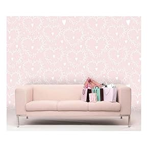 Large Wall Mural - Seamless Floral Pattern | Self-Adhesive Vinyl Wallpaper/Removable Modern Decorating Wall Art - 66" x 96"