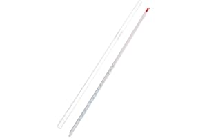 OKIl 12" -30 to 100 Celsius Degree Glass Thermometer Red Spirit Liquid Total Immersion Laboratory