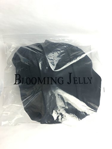 Blooming increspato Plus Size Costume intero costume da bagno delle donne gelatina Monokini XXL/UK18,Black