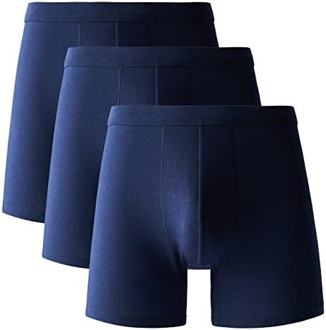 SANQIANG Men's No Ride up Boxer Briefs Cotton Stretch 3 Pack Underwear