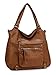 Scarleton Soft Washed Front Multi Pocket Shoulder Bag H1783