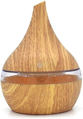 アロマディフューザー 300ml 加湿器 お手入れ簡単 超静 アロマ加湿器 ランキンダ 空焚き防止 7色変換led搭載 Spa美容など車載適用 卓上 空気清浄機 部屋 購入 木目調 会社