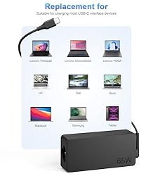 Universal USB Type C Laptop Charger 65W 45W Fit for