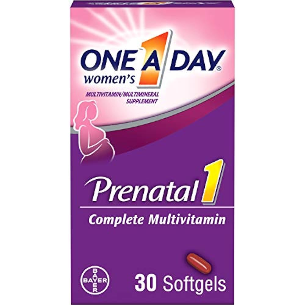 One A Day Women's Prenatal 1 Multivitamin Vitamin A C D B6 B12 Omega3