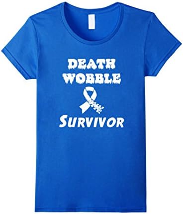 Womens Death Wobble Survivor Tshirt Medium Royal Blue