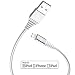 iPhone Charger, Apple Certified Braided 6ft Strong Lightning Cable - Lightning to USB Tough Charging Cord for iPhone X 8 8 Plus 7 7 Plus 6s 6 SE 5s, iPad, Pro, Air 2, Mini (Silver) primary