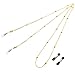 Kalevel Eyeglass Chain Beaded Glasses Sunglasses Chain Eyeglass Chains and Cords For Women Gold