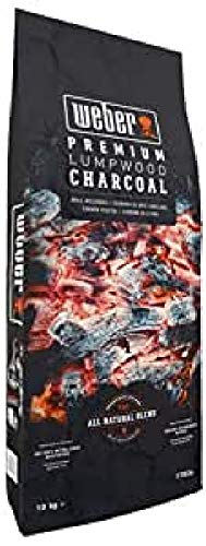 Weber Charbon de bois (10kg), pour une combustion rapide et intense, idéal pour griller rapidement les aliments, bois 100% naturel, produit de l'UE, obtenu de manière durable, certifié FSC (17826)