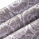 Chocolate Transfer Sheet: White Lace. 2 Sheets