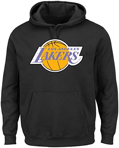 Los Angeles Lakers NBA Hardwood Classics Pullover Hoodie Fleece (Medium)