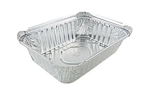 Handi-Foil of America 1-1/2 lb. Oblong Deep Aluminum Foil Pan 50/Pk - No Lids (pack of 50)