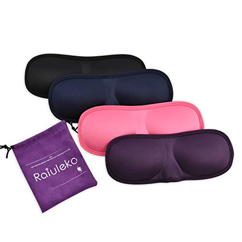 Natural Sponge Breathable 3D Eye Masks Blindfold Eye Cover Shade
Eyeshade Sleeping Eye Mask for Travel/Night Sleep/Rest 4 Colors Black