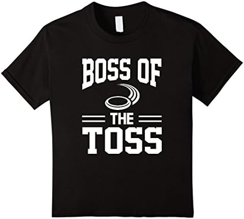 unisex-child Boss Of The Toss Disc Golf Problem T-Shirt 4 Black