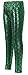 Simplicity Girls Mermaid Fish Scale Print Full Length Leggings Pants, Green, S