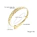 OPK Women bangles Bangle Bracelets for Women bracelet for womenFashion bracelet for women Classical 18k Gold Plating 6-7 inch wrist size Copper Jewelry Gifts for Ladies