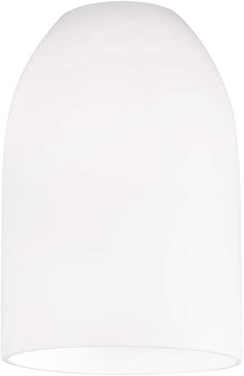 White Dome Glass Shade - Lipless with 1-5/8-Inch Fitter Opening - Light ...