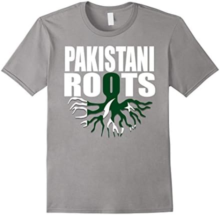 Mens Storecastle: Pakistani Roots Pakistan Flag Gift T-Shirt XL Slate
