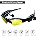 Eleganlife Sunglass Headphones Bluetooth Sunglasses Wireless Bluetooth Headsets V4.1 Stereo Handfree Bluetooth Headphones Foldable Polarized Lenses UV Protection Outdoor Sports Cycling Sunglasses
