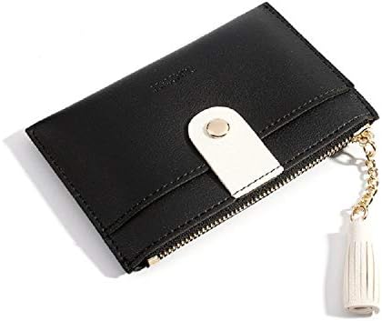 Small Wallets for Women Slim Leather Card Case Holder Cute Change Purse for Girls with ID Window