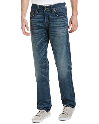 True Religion Men's Anniversary Collection Geno Slim Selvedge Jeans in Blue Legend