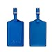 Travelambo Leather Luggage Bag Tags (Blue)