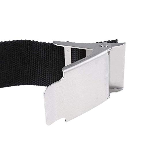 Adjustable Scuba Diving Dive Snorkeling Weight Belt Gear Equipment & Buckle black - Thumbnail 4