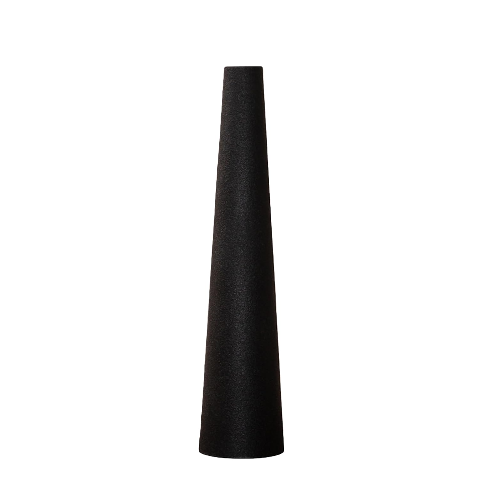 Black Ceramic Bud Vases - Petite Small Glass Mini Flower Vase Bottles for Home Decor - Decorative Floral