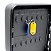 Audiology 48 Slot Key Lock Box Combination Lock Wall Mounted Key Cabinet with Key Tags - Steel Key Storage Lock Box