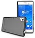 TUDIA Full Matte Arch TPU Bumper Protective Case for Sony Xperia M4 Aqua (Grey)