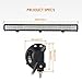 Auxbeam 30 inch LED Light Bar 198W Light Bar Combo with 66pcs 3W Led Chips Driving Light for Off-Road Truck 4x4 Military Mining Boating Farming and Heavy Equipment