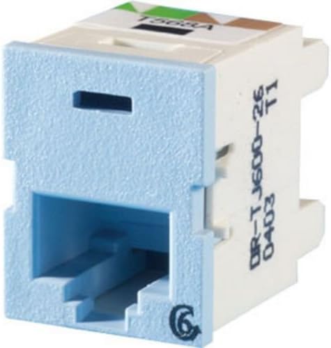 Ortronics Clarity TracJack Cat6 Jack, Light Blue OR-TJ600-26