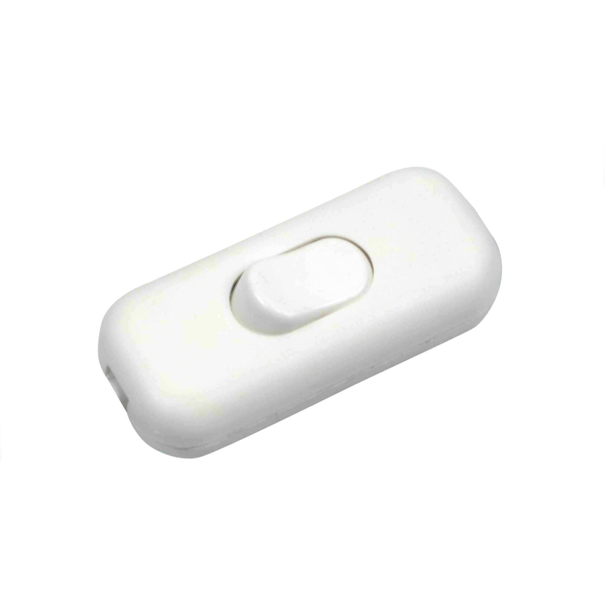 ElekTek Low Profile in-Line Torpedo Switch 2 Amp Use 2 or 3 Core Flex White