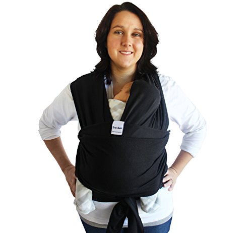 Bambee Baby Sling Wrap, lightweight ergonomic front comfortable carrier
– best for toddler, newborn baby wearing and nursing, birth-35 lbs,
soft natural cotton (Black) Bambee Baby Sling Wrap, lightweight ergonomic front comfortable carrier
– best for toddler, newborn baby wearing and nursing, birth-35 lbs,
soft natural cotton (Black)