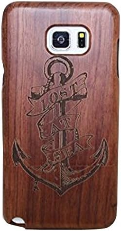 S7 Edge Case,Saler-lee Unique Real Handmade Natural Wood Wooden Hard Bamboo Shockproof Case for Samsung Galaxy S7 Edge Lost