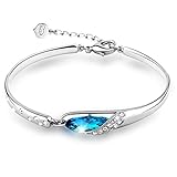 T400 Mother's Day Gifts “Glass Slipper” Wrist Bangle Bracelet 6.7