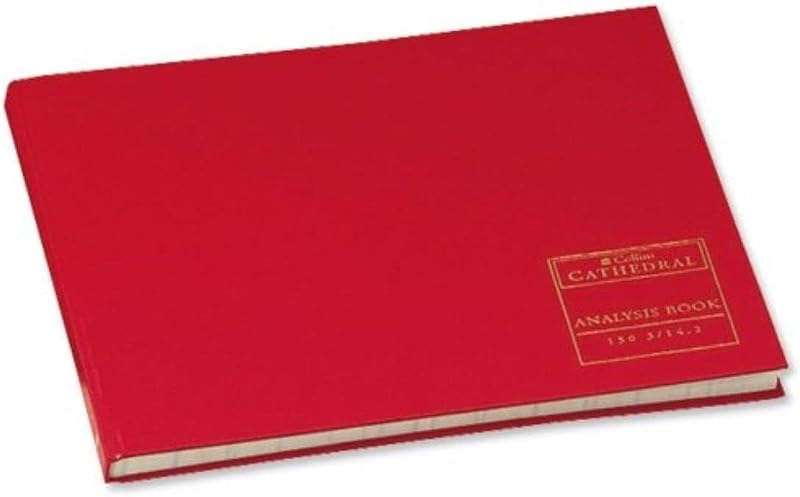 Collins Cathedral ABA 9 Cash Columns Red 150/9.1 Ruling Book 96pp