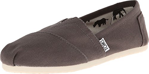 TOMS Women's Classic Canvas Slip-On,Ash,9 M US