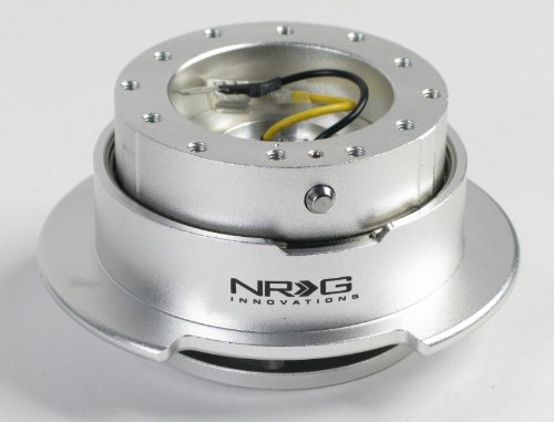 NRG Innovations SRK-250SL Quick Release Kit (Silver/Silver Ring)