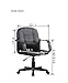 VIVA OFFICE Ergonomic Mid Back Office Chair, Bonded Leather Computer Task Chair