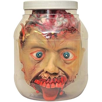 Forum Novelties 53282 Standard Head in Laboratory Jar Party Supplies, One Size, Multicolor