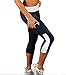 Women Athletic Workout Fitness Training Yoga Waistband Tights Capri Pants S-Xl