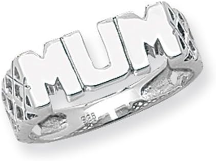 Sterling Silver MUM Ring MANY SIZES (T)