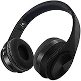 Jasky Wireless Headphones Over Ear, Foldable Hi-Fi Deep Bass Bluetooth Headphones with Mic and Wired Headset Support SD/TF Card for Travel Work Cell Phones PC