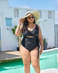 Daci Women Plus Size One Piece Swimsuits High