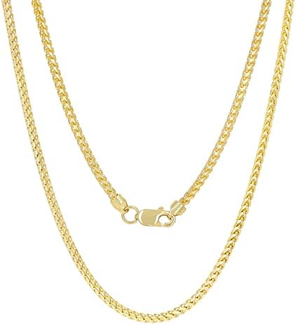 Amazon.com: Nuragold 10k Real Yellow Gold Solid Franco Diamond Cut