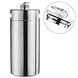 Cool Bank Stainless Steel Mini Beer Keg Growler 128 OZ 
