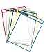 MMTX 6pcs Reusable Dry Erase Pockets Plastic Sheet Protectors Small Dry Erase Board for Classroom Organization & Home School Supplies for Kids Students Teachers
