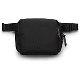 Allett Daily Mini Sling Bag for Men & Women | 2.3L Recycled Crossbody or Hip Pack | Phone Sleeve, Magnetic Buckle, Sunglasses Pocket | Stretch Compartments, Water-Resistant | Black