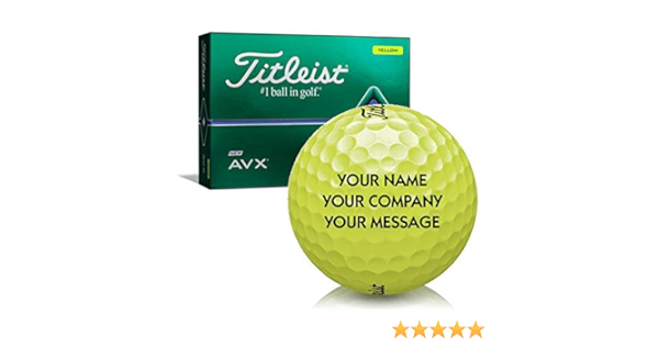Titleist avx yellow golf balls amazon Clearance
