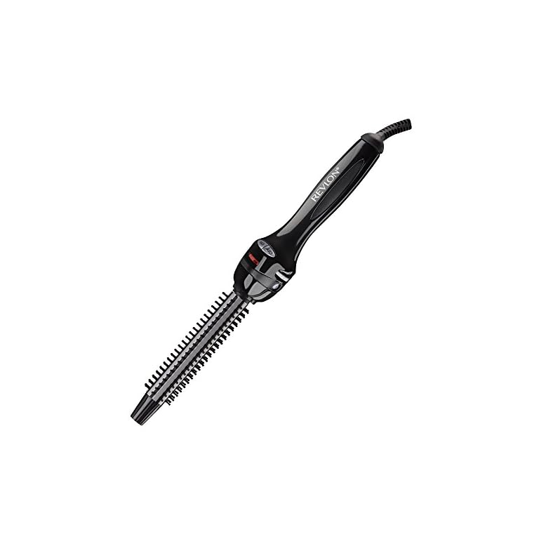 Revlon Perfect Heat Ceramic Curling Iron Brush for Tight Curls, 3/4"